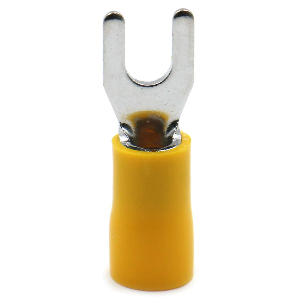 Insulated Fork Spade Wire Connector Electrical Crimp Terminal SV5.5-4 12-10 AWG Pack of 100 Z6988