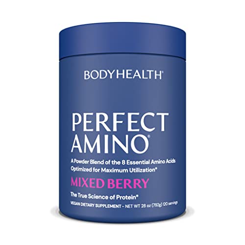 PerfectAmino Powder Mixed Berry 120 Servings 8 Essential Amino Acids Supplement N57395