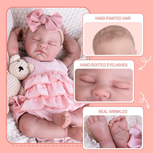 20'' Realistic Vinyl Baby Doll with Outfit Set C63467