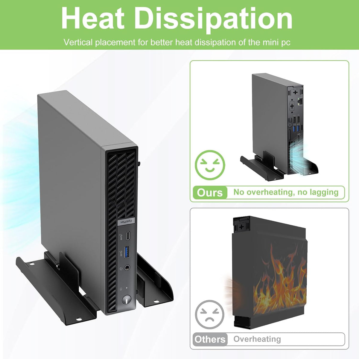 Adjustable Vertical Desk Stand for Mini PC G87164