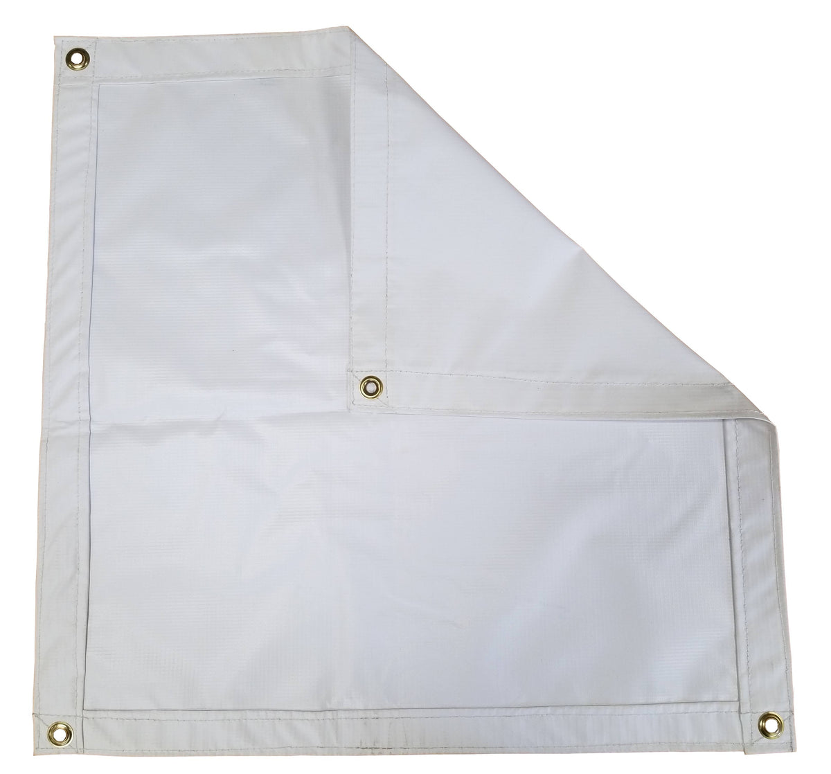 10'x12' White Flame Retardant Vinyl Laminated Tarp 13 oz. B89660
