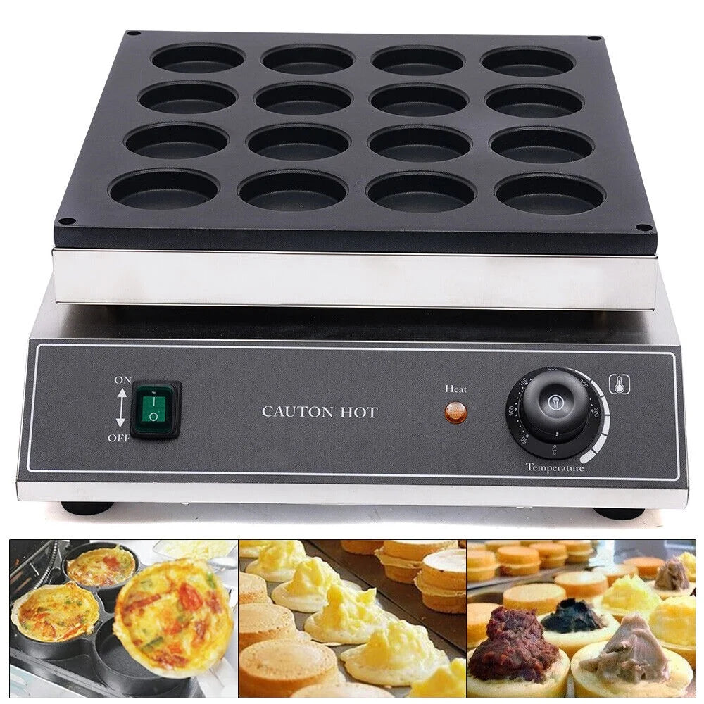16 Holes Electric Nonstick Waffle Pancake Maker 1700W K393