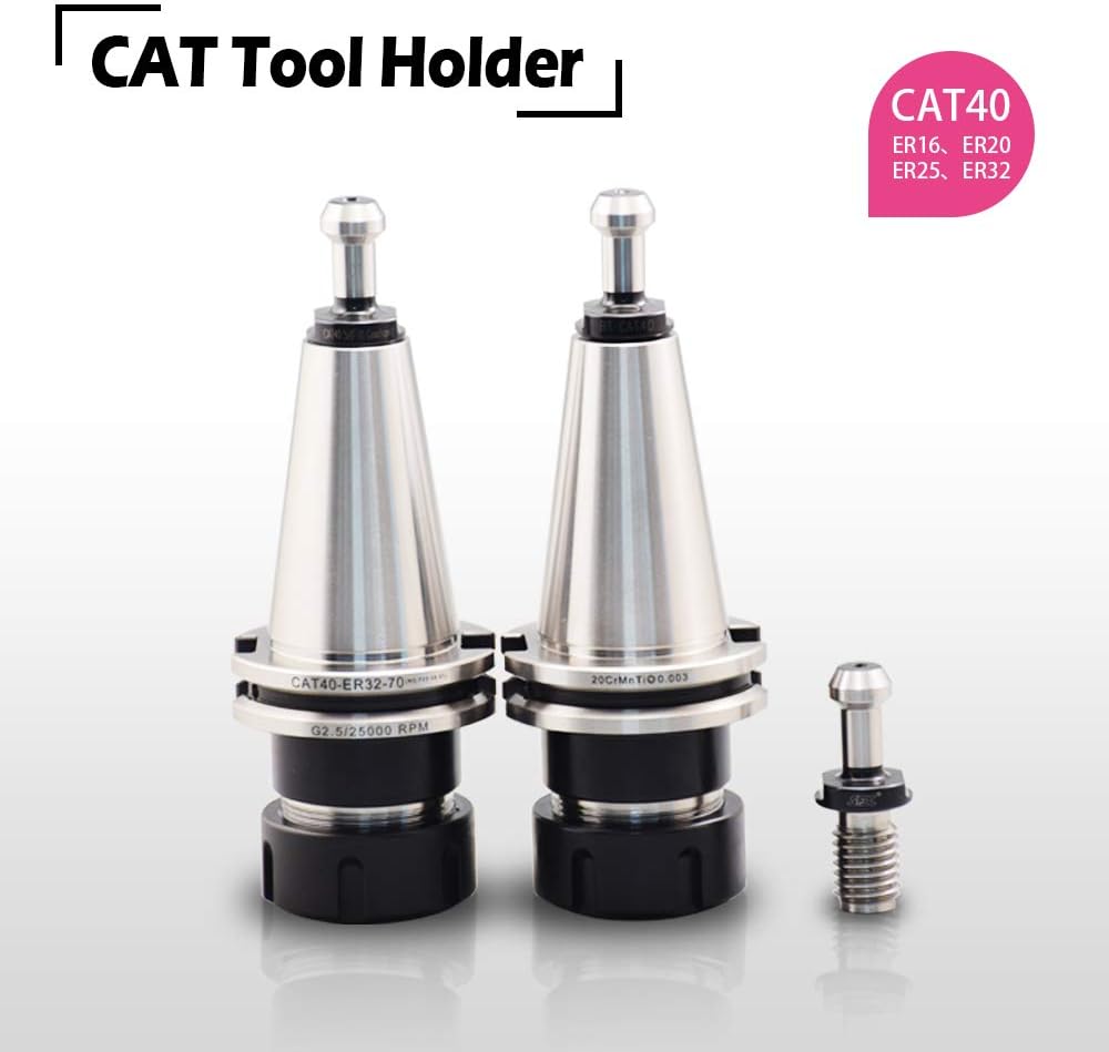 CAT40 ER32 70mm Tool Holder with Pull Studs and Collet Chuck F4175