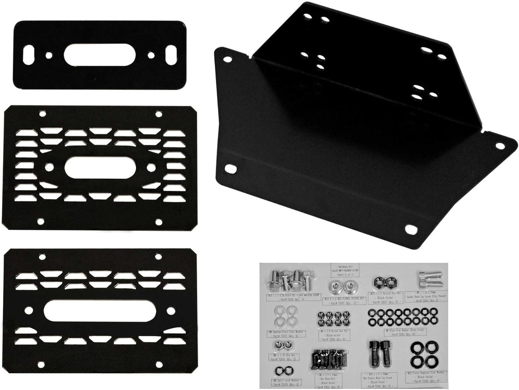 3/16" Steel Winch Mounting Plate, Pack of 2 E796692
