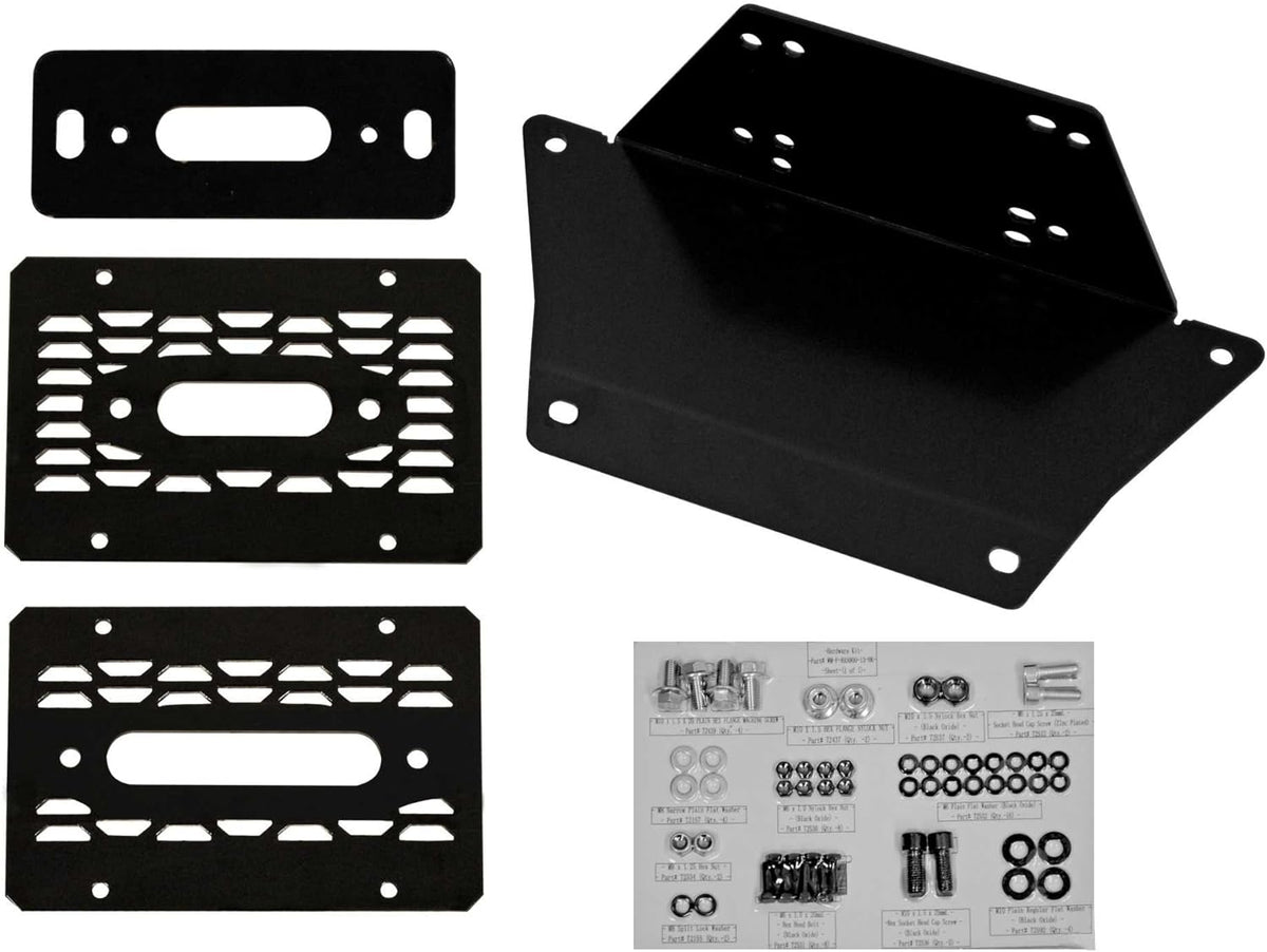 3/16" Steel Winch Mounting Plate, Pack of 2 E796692