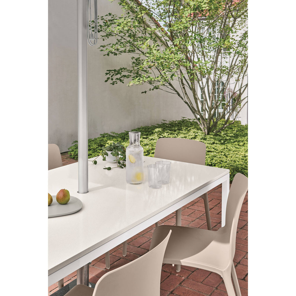 Orange Recycled HDPE Parsons Patio Table Y43733
