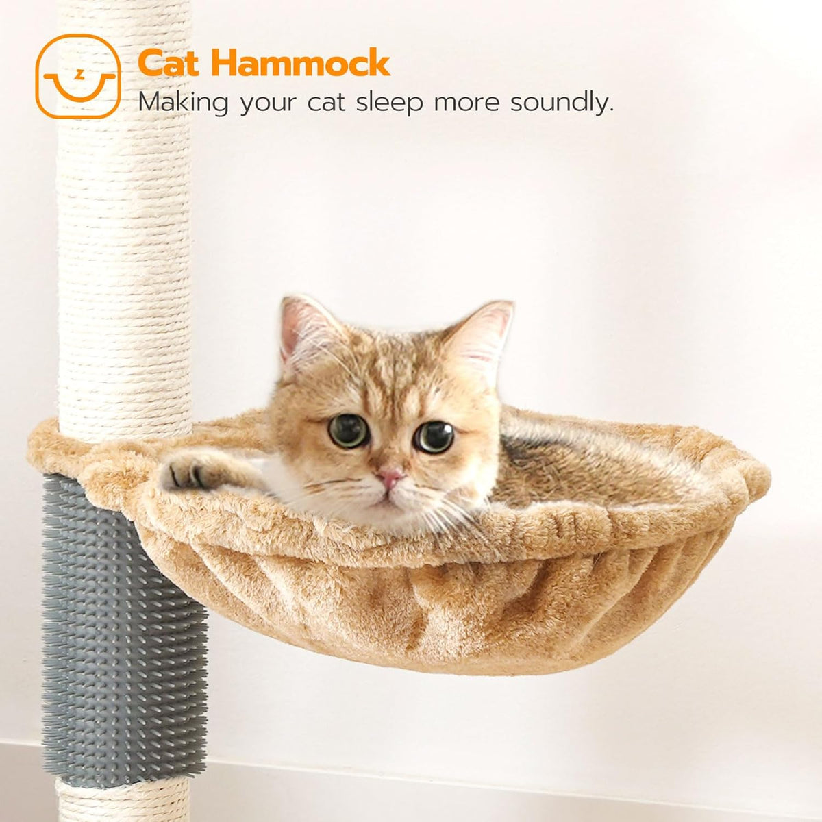 Rustic Brown Wooden Cat Tree with Scratching Posts Q43975