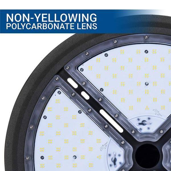18 in. 2000-Watt Equivalent Integrated LED High Bay Light, 5000K J14837