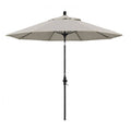 9ft Fiberglass Market Umbrella Collar Tilt Black Olefin Woven K9163