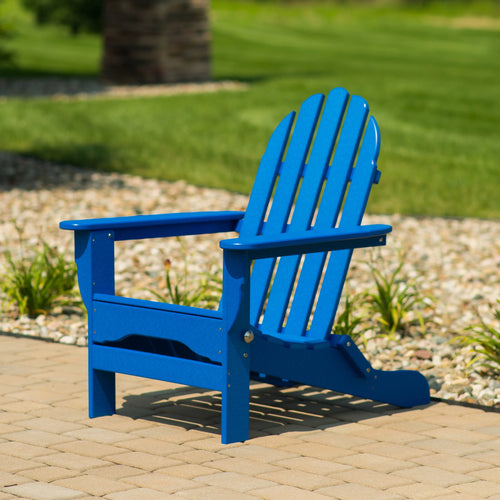 16-Pc Folding Adirondack Chair Set with Ottomans and Side Tables R738