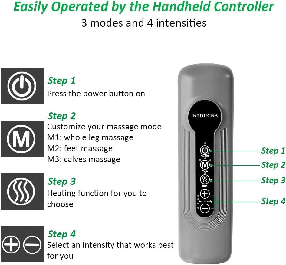 Air Compression Foot and Calf Massage Machine with Heat X638