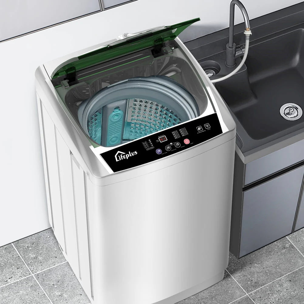 Portable Full-Automatic 1.8 Cu. ft. Top Load Laundry Washer H7204