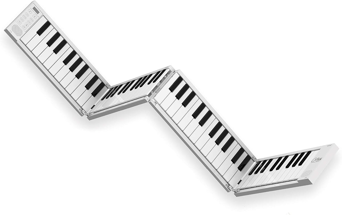 White Portable 88 Key Digital Piano Keyboard with Rechargeable Battery D14104