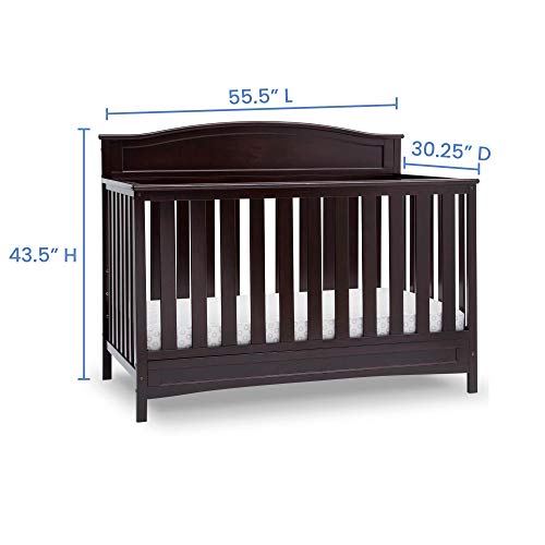 White 4-in-1 Convertible Baby Crib W861752