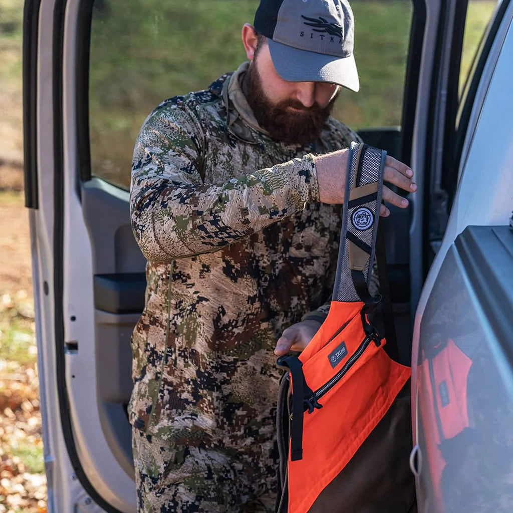 Orange Grey Upland Hunting Vest with Blood-Proof Lining X953