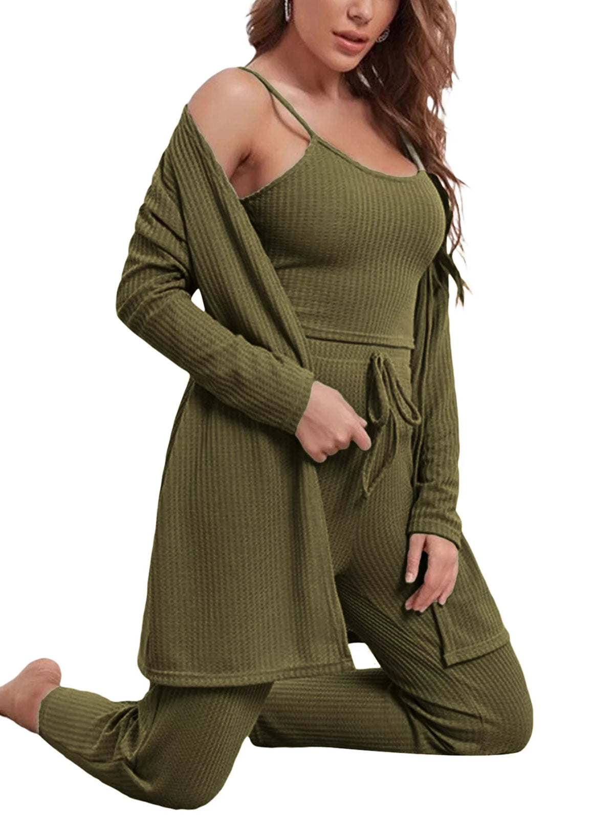 3 Piece Lounge Set Pajama Set Sweatsuits G820402