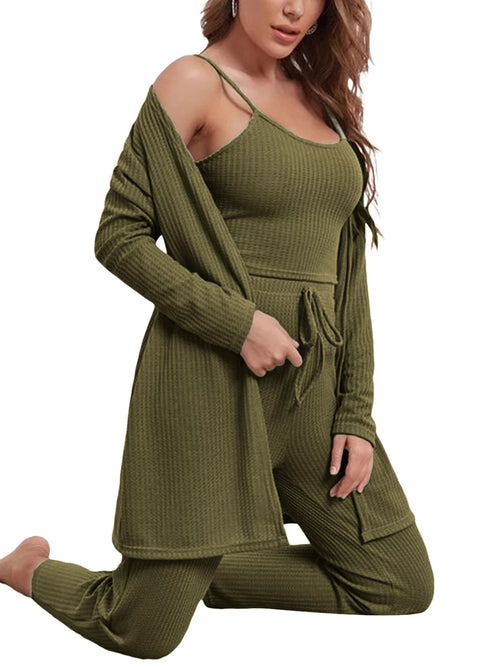3 Piece Lounge Set Pajama Set Sweatsuits G820402