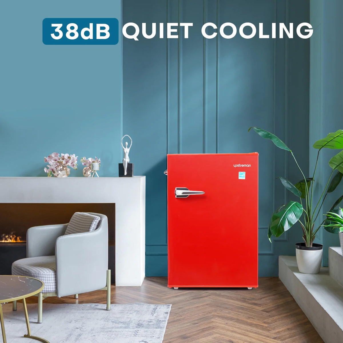 4.5 Cu Ft Retro Compact Refrigerator with Freezer G2866