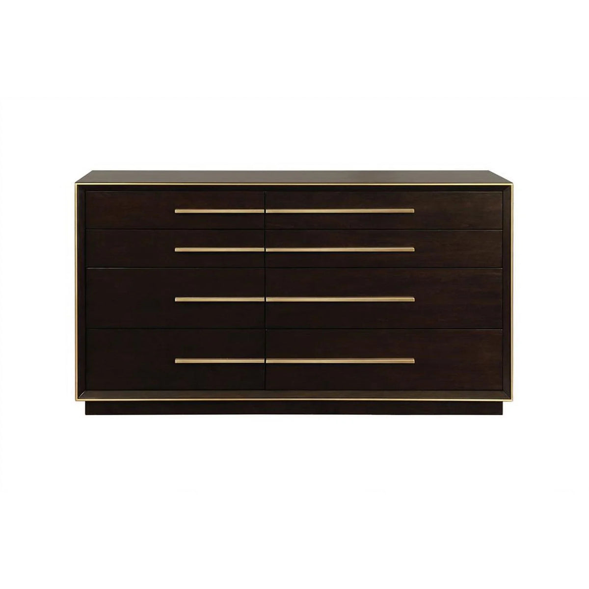 4-piece Wood California King Panel Bedroom Set in Brown and Gray V4142