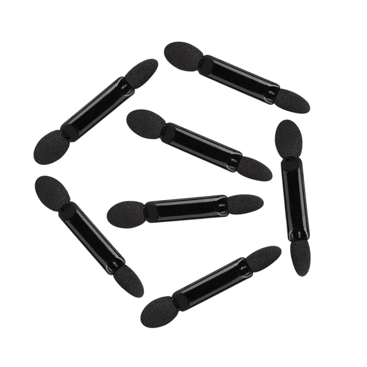 200 Pcs Black Double Head Eyeshadow Brush Set T64448