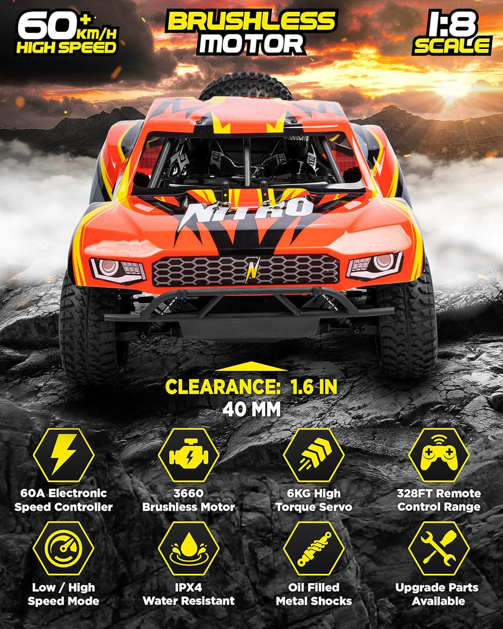4x4 Nitro Offroad Remote Control Monster Truck S277344