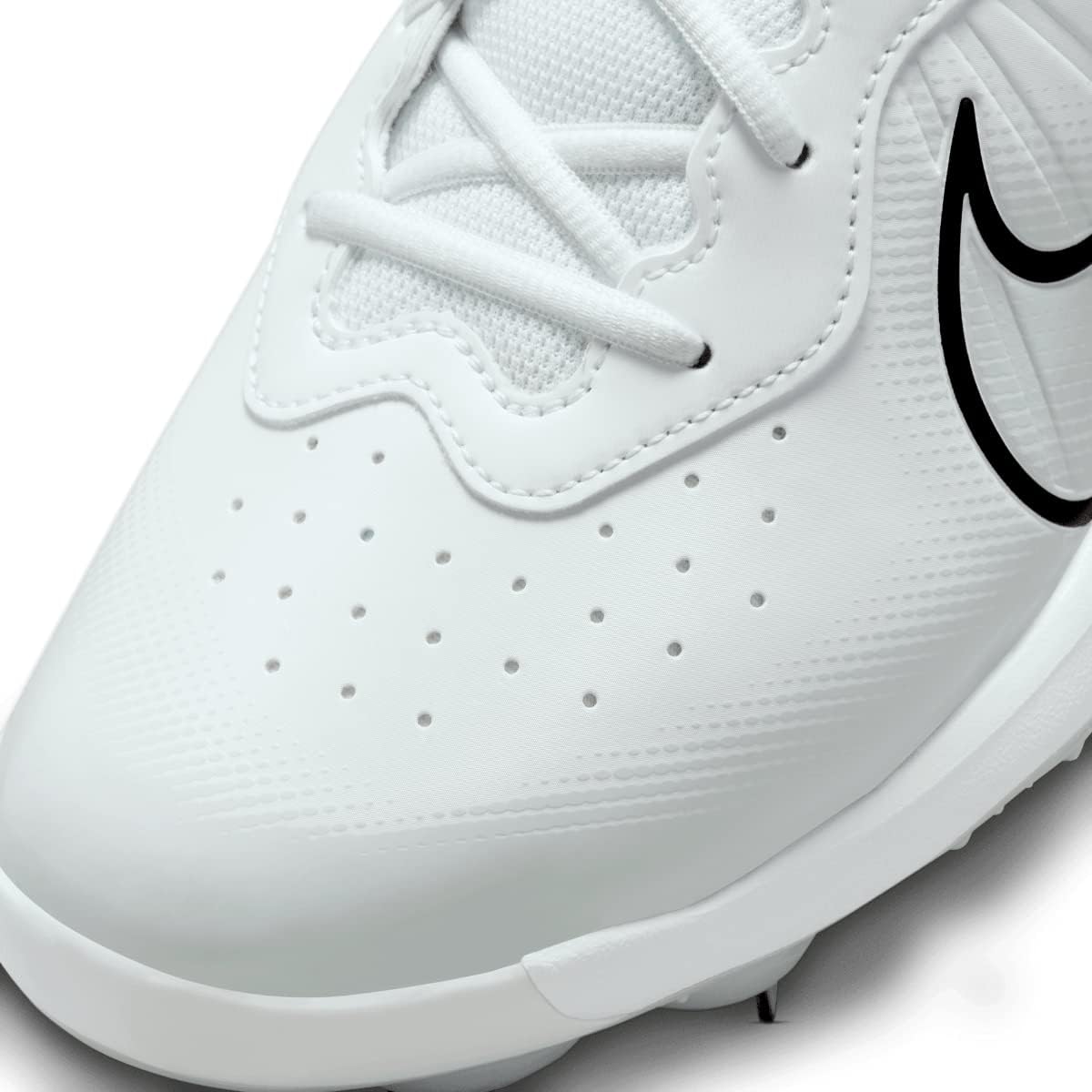 White Gray Size 8 Medium Baseball Cleats O9468