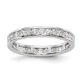 14k White Gold Lab Grown Diamond Channel Set Eternity Band C432970