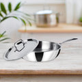 Triply Stainless Steel Frying Pan with Lid W9489