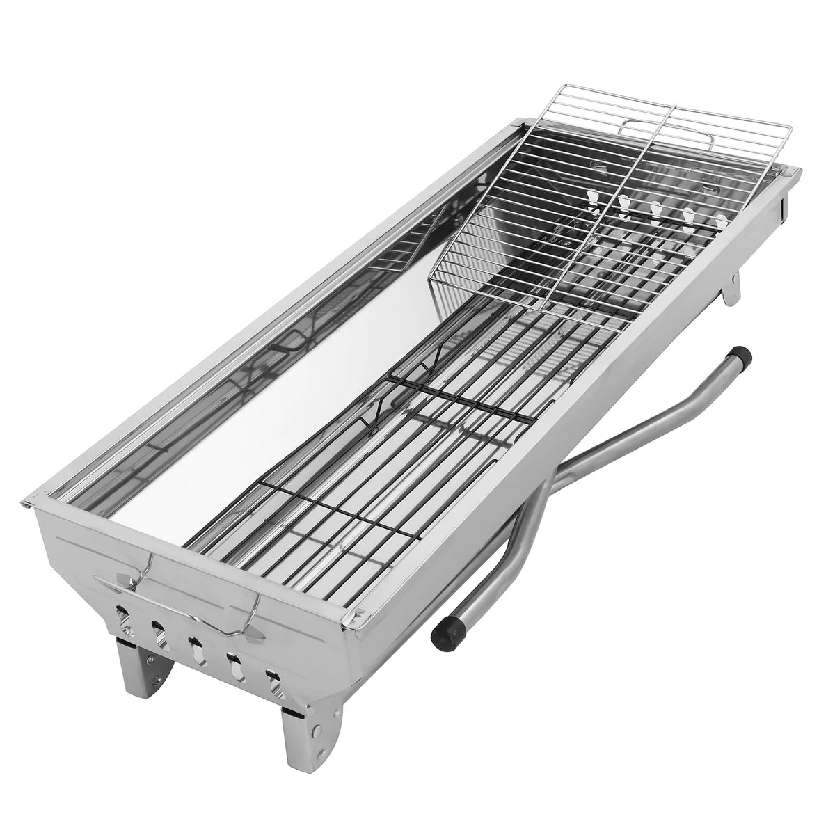 28'' Stainless Steel Charcoal BBQ Grill O48659