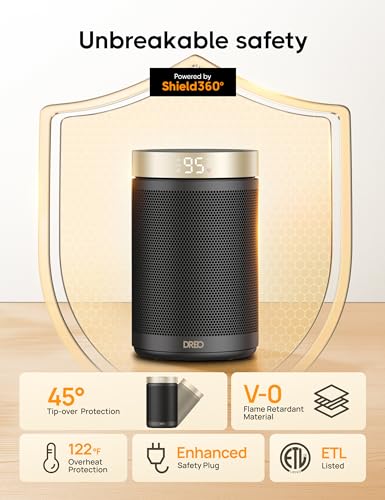 Portable Electric Space Heater with Thermostat and Remote M93953