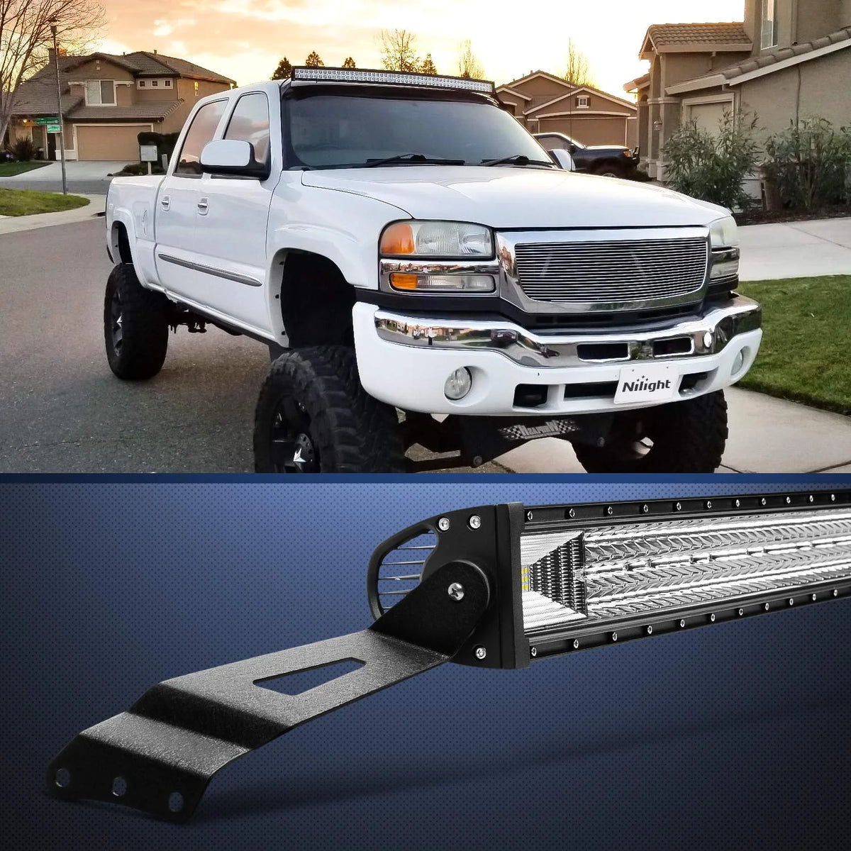50Inch 2PCS Curved LED Light Bar Bracket V24167
