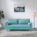 Modern Green Velvet Double Seat Sofa Y812