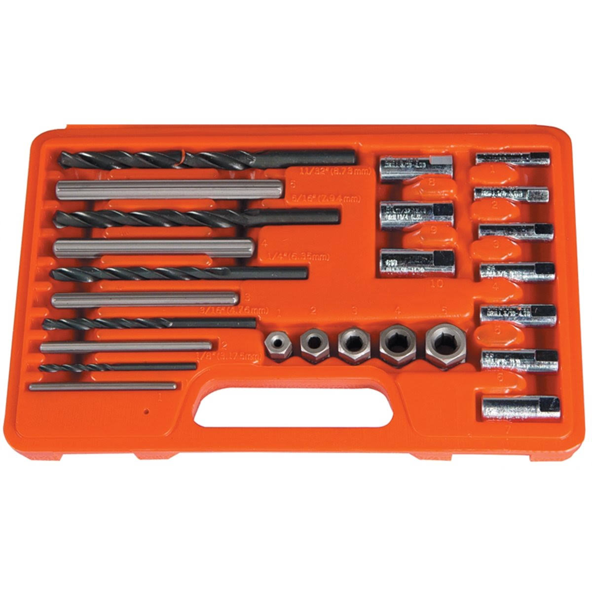 25-Piece Drill Guide Set and Screw Extractors D900990