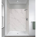 Five Panel Alcove Shower - Carrara White Q216089
