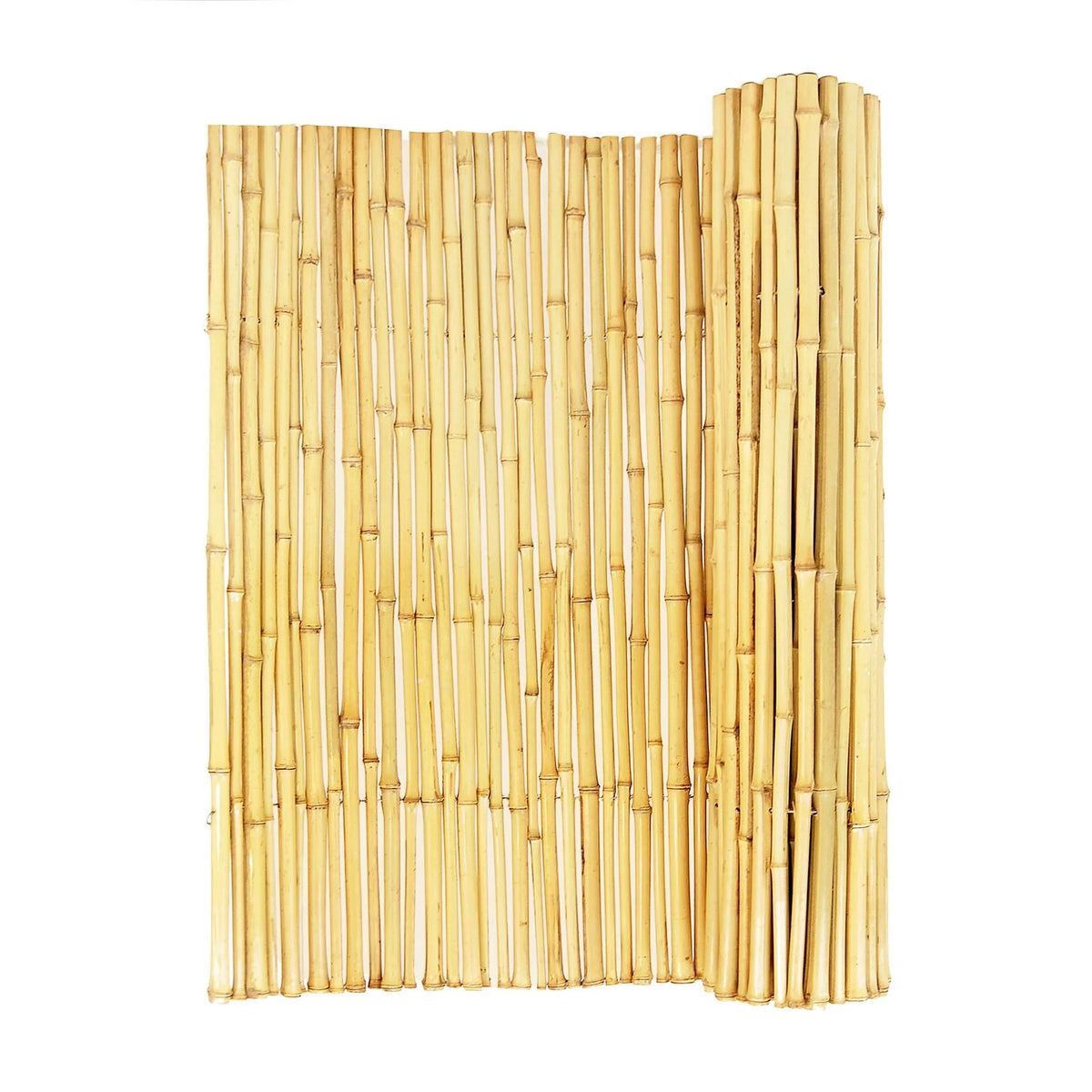 Natural Bamboo Fencing Garden Screen Rolled Fence Panel 3/4 D x 4' H x 8' L N557531