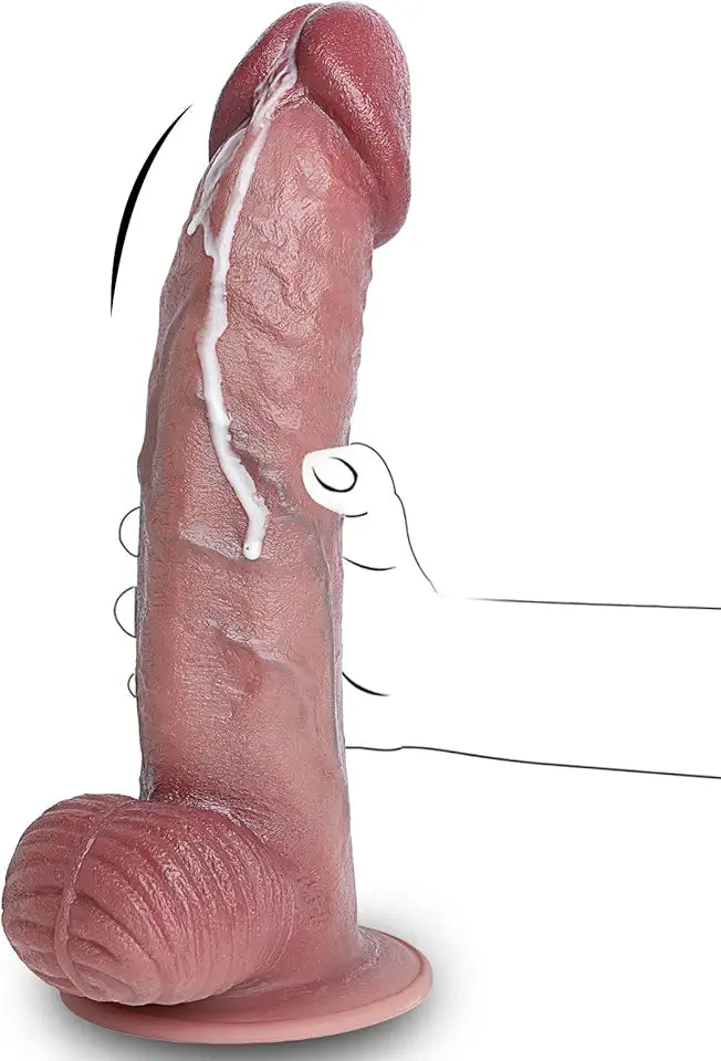 12.5 Inch Realistic Silicone Dildo with Suction Cup E727
