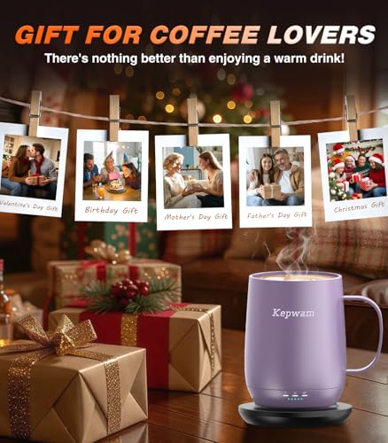 16oz Self Heating Coffee Mug with Temperature Control N95720