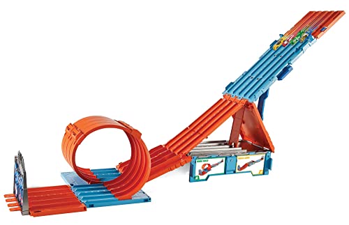 Toy Car Track Set with 2 Cars in 1:64 Scale O968