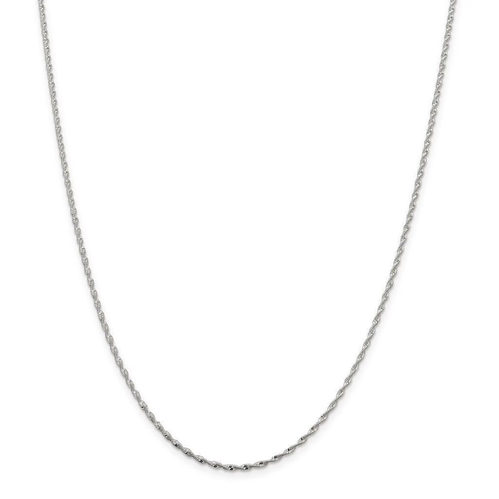 Sterling Silver Twisted Herringbone Chain Y8471