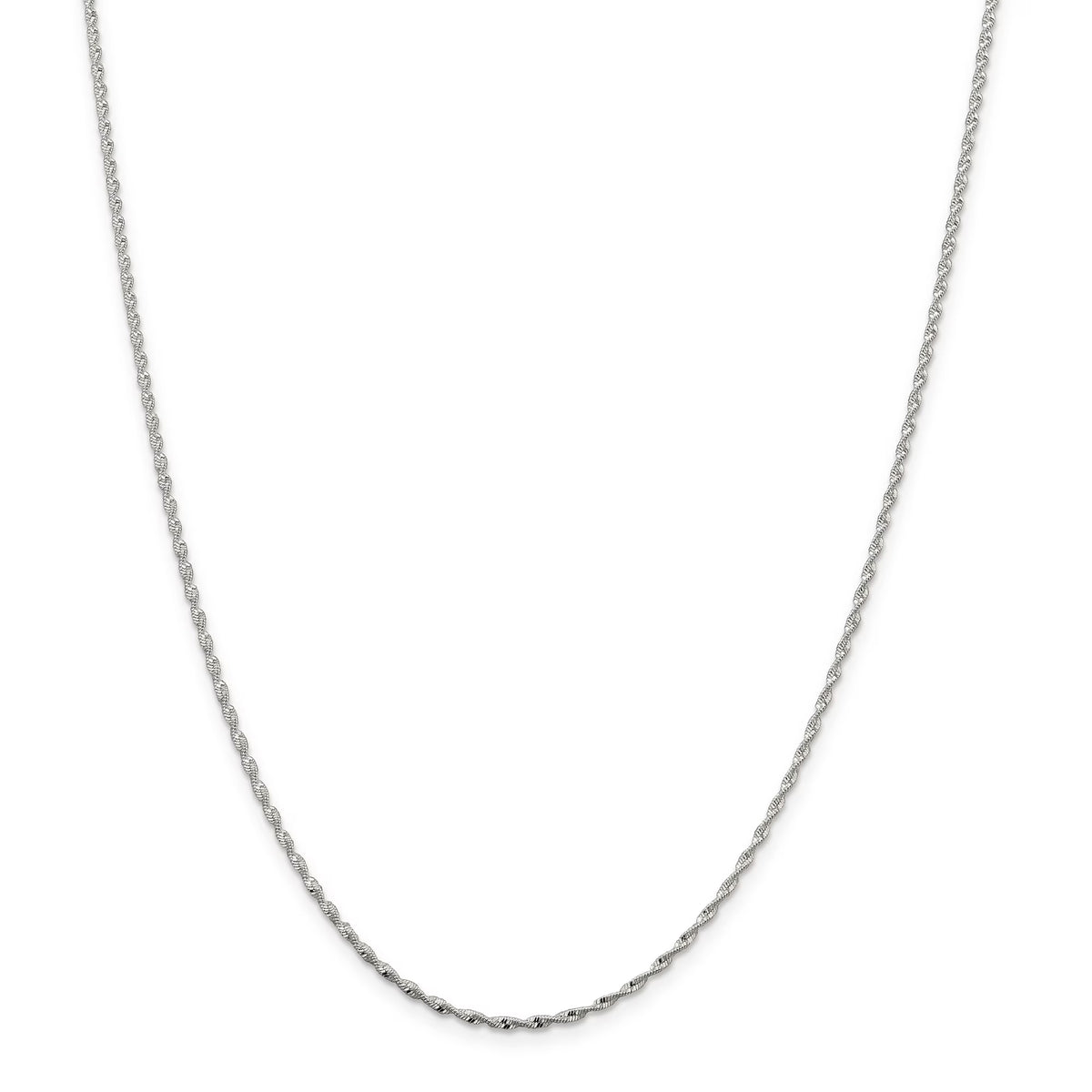 Sterling Silver Twisted Herringbone Chain Y8471