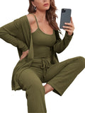 3 Piece Lounge Set Pajama Set Sweatsuits G820402
