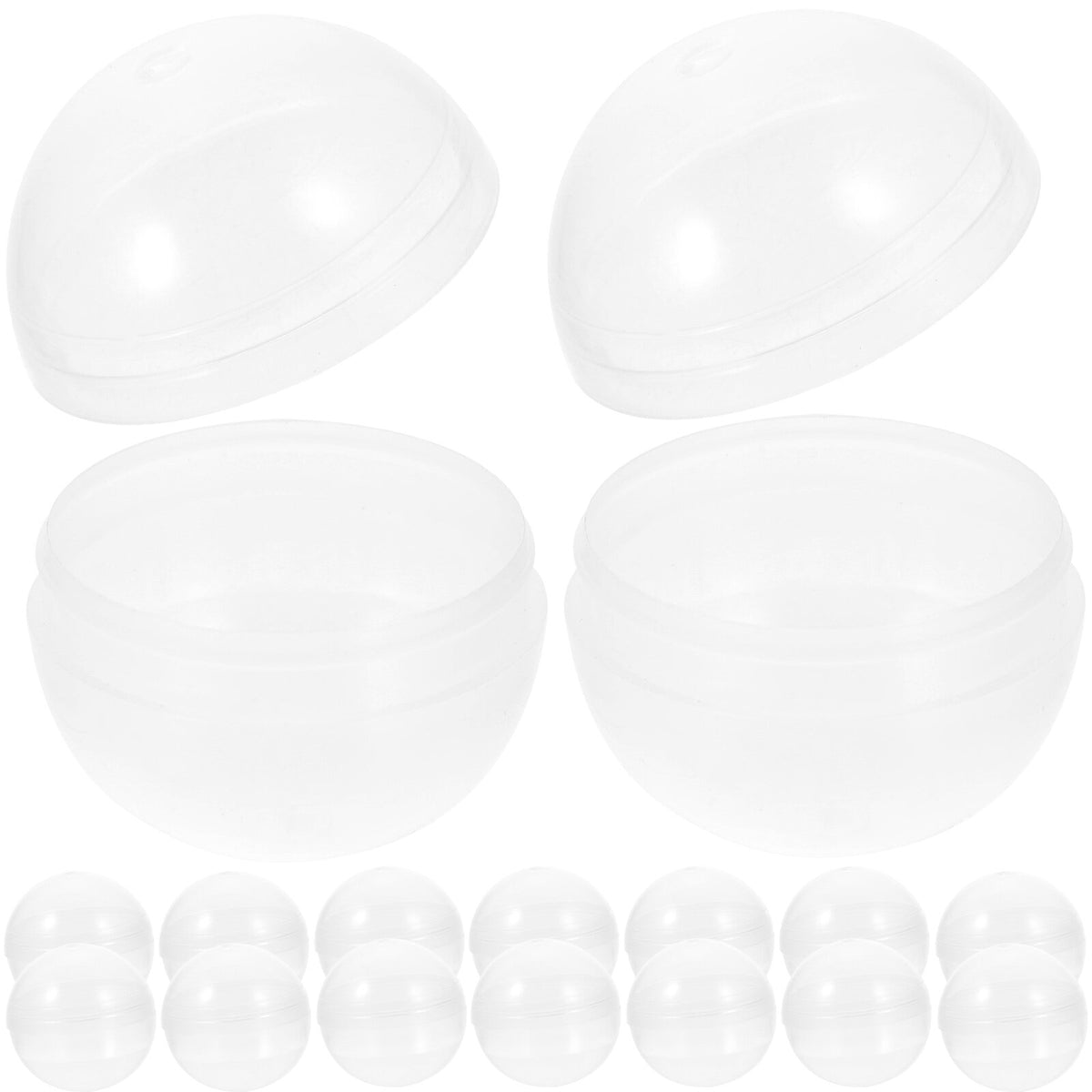 100pcs Clear Plastic Fillable Balls G31458