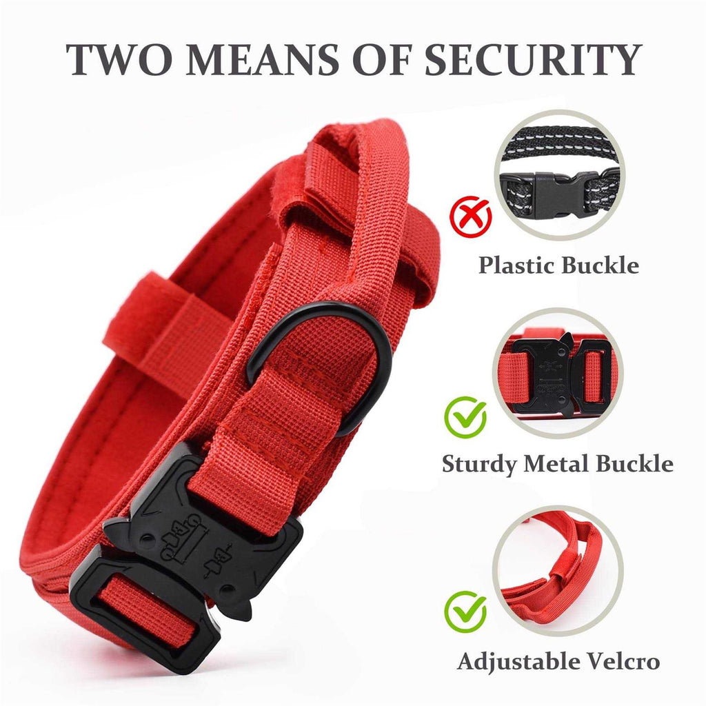 Adjustable Nylon Tactical Dog Collar with Control Handle E86657