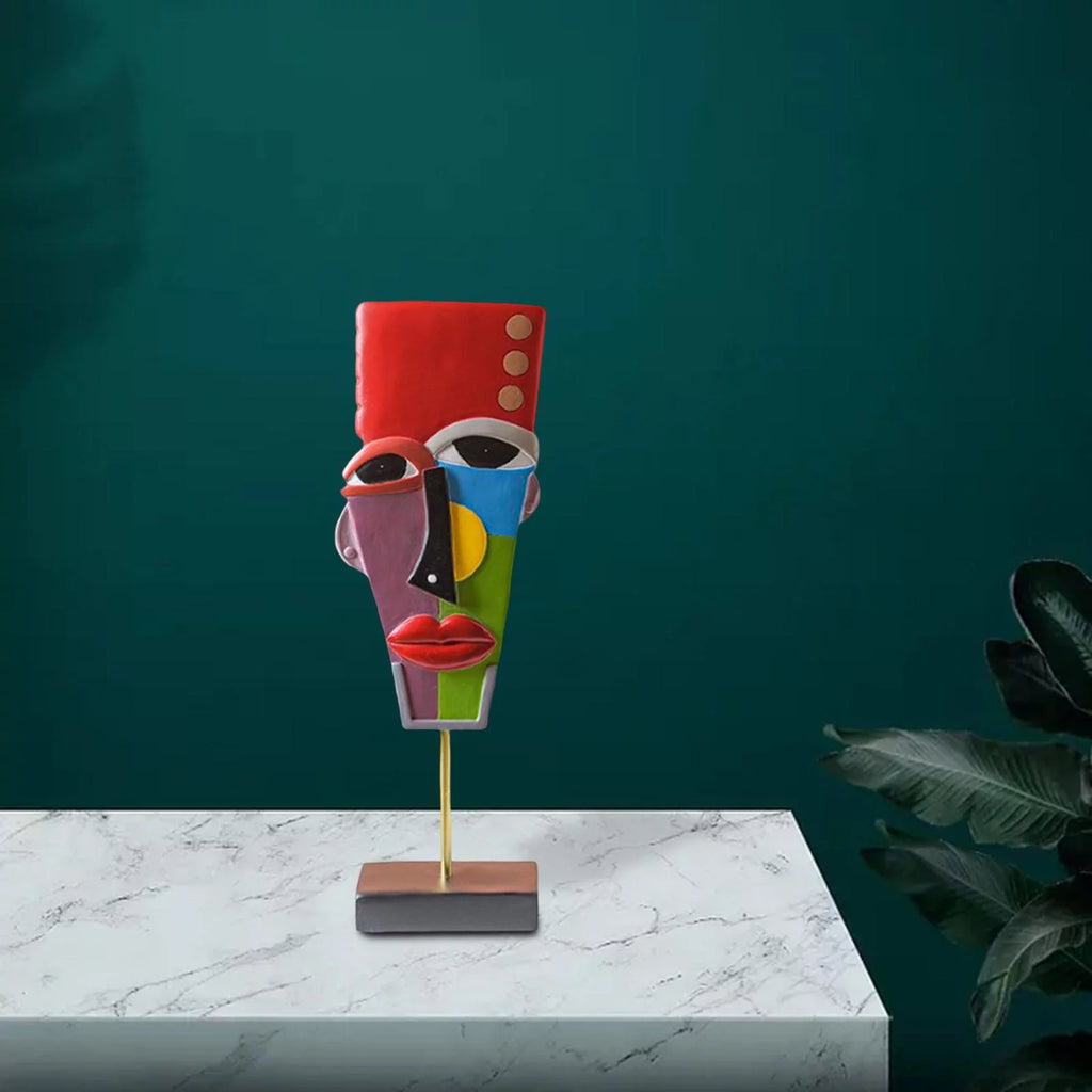 Modern Abstract Human Face Statue B258