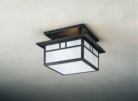 Antique Copper Two-Light Semi-Flush Mount Light X64292