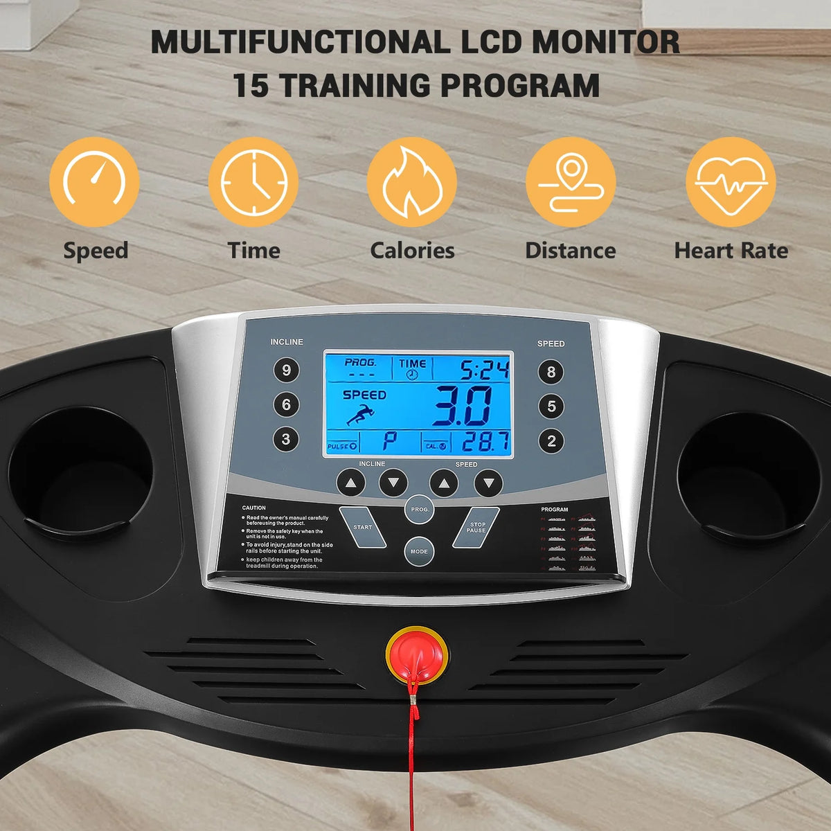 2.5 HP Treadmill with 12% Auto Incline U4509
