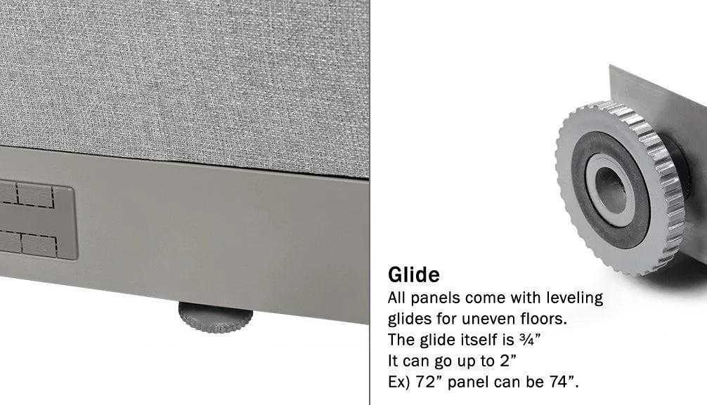 L-Shaped Freestanding Office Partition S1620