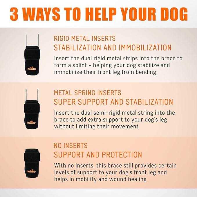 3-in-1 Dog Front Leg Support Brace B126015