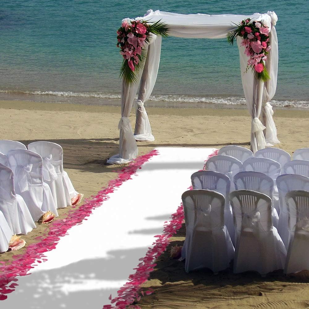 White Carpet Aisle Runner 4 Feet x 25 Feet X164394