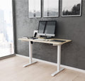 Oak Sit to Stand Desk L334